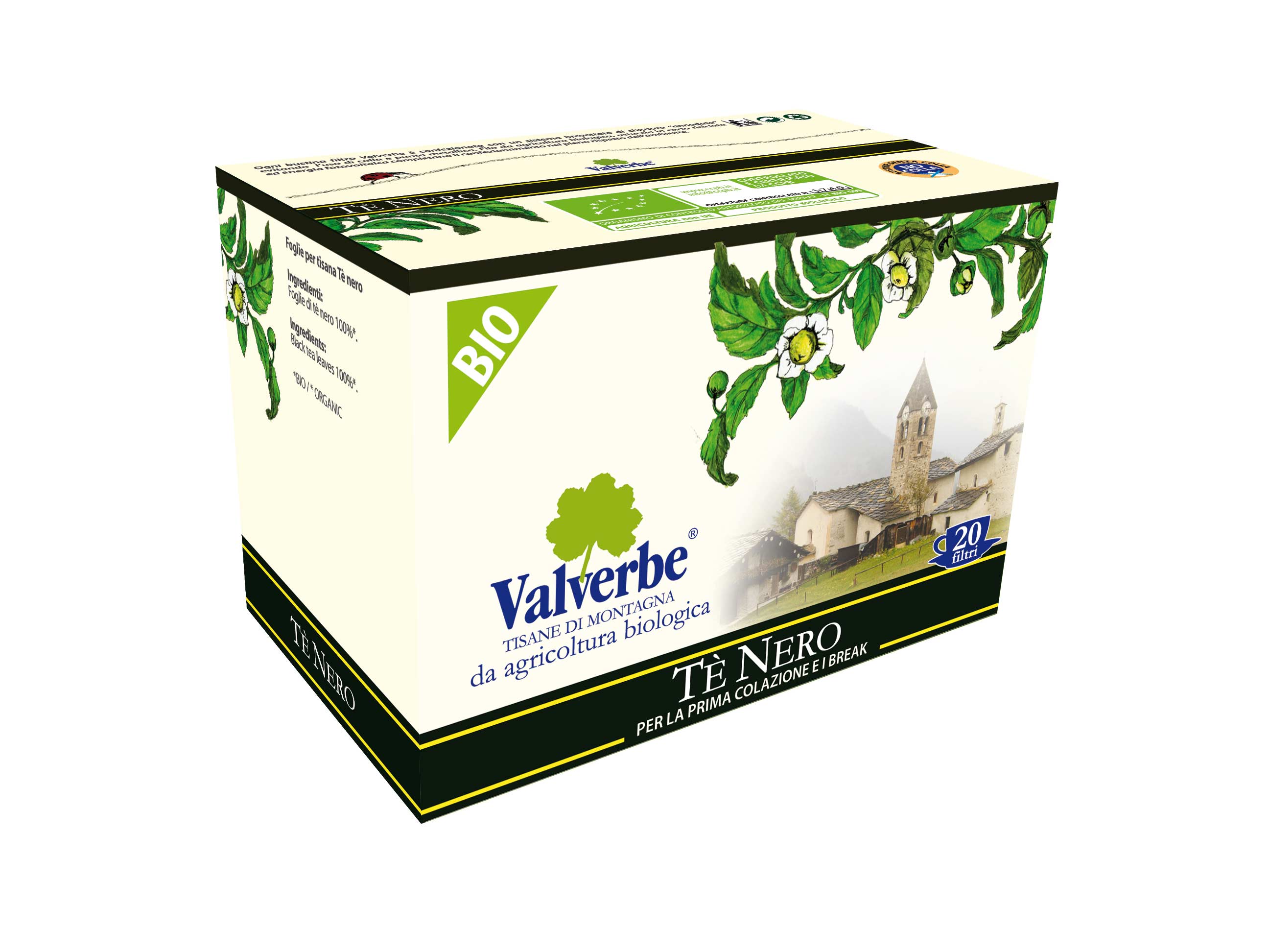 Valverbe Tisane Tè Nero Bio -...
