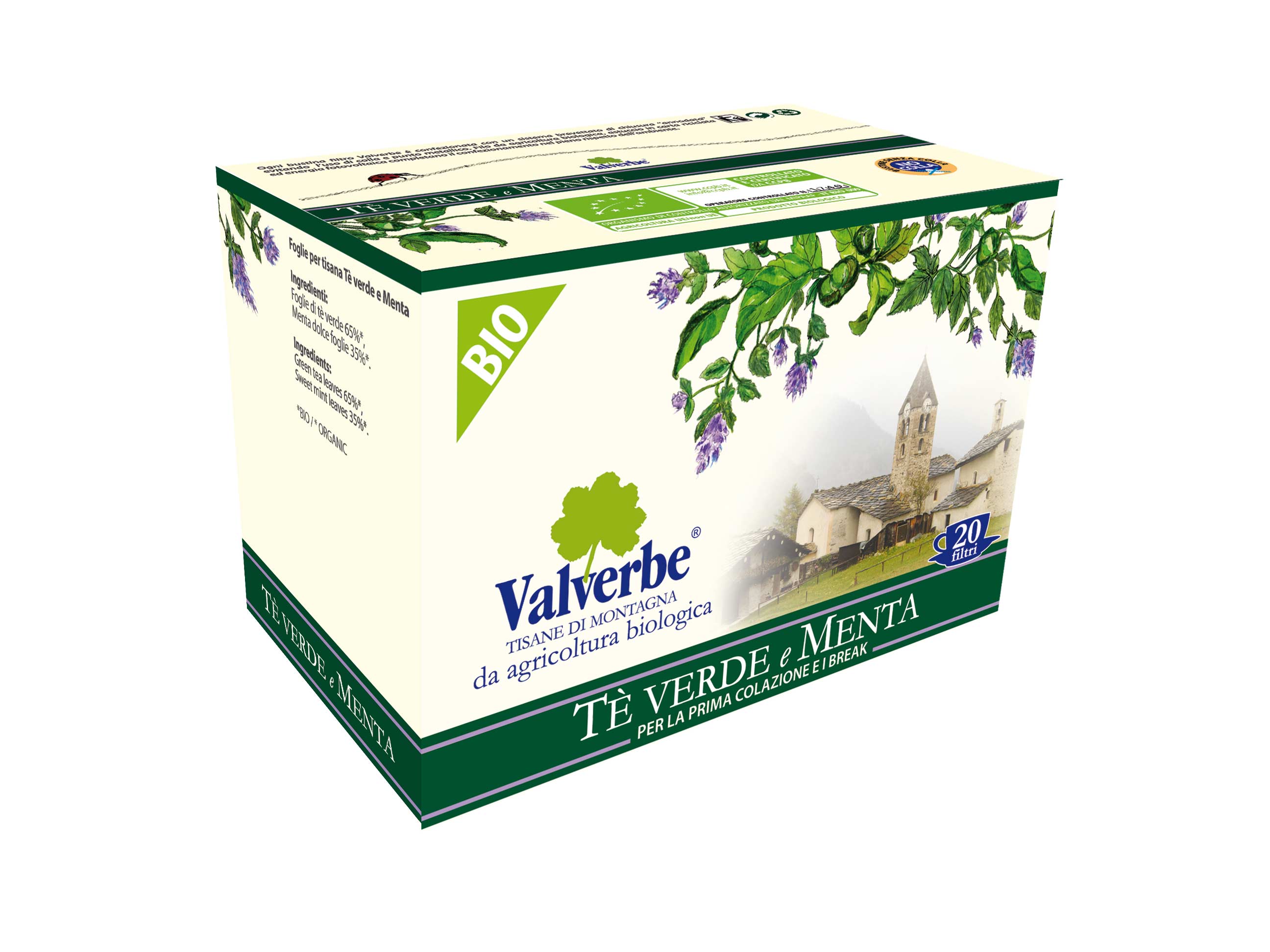 Valverbe Tisane Tè Verde e Menta...