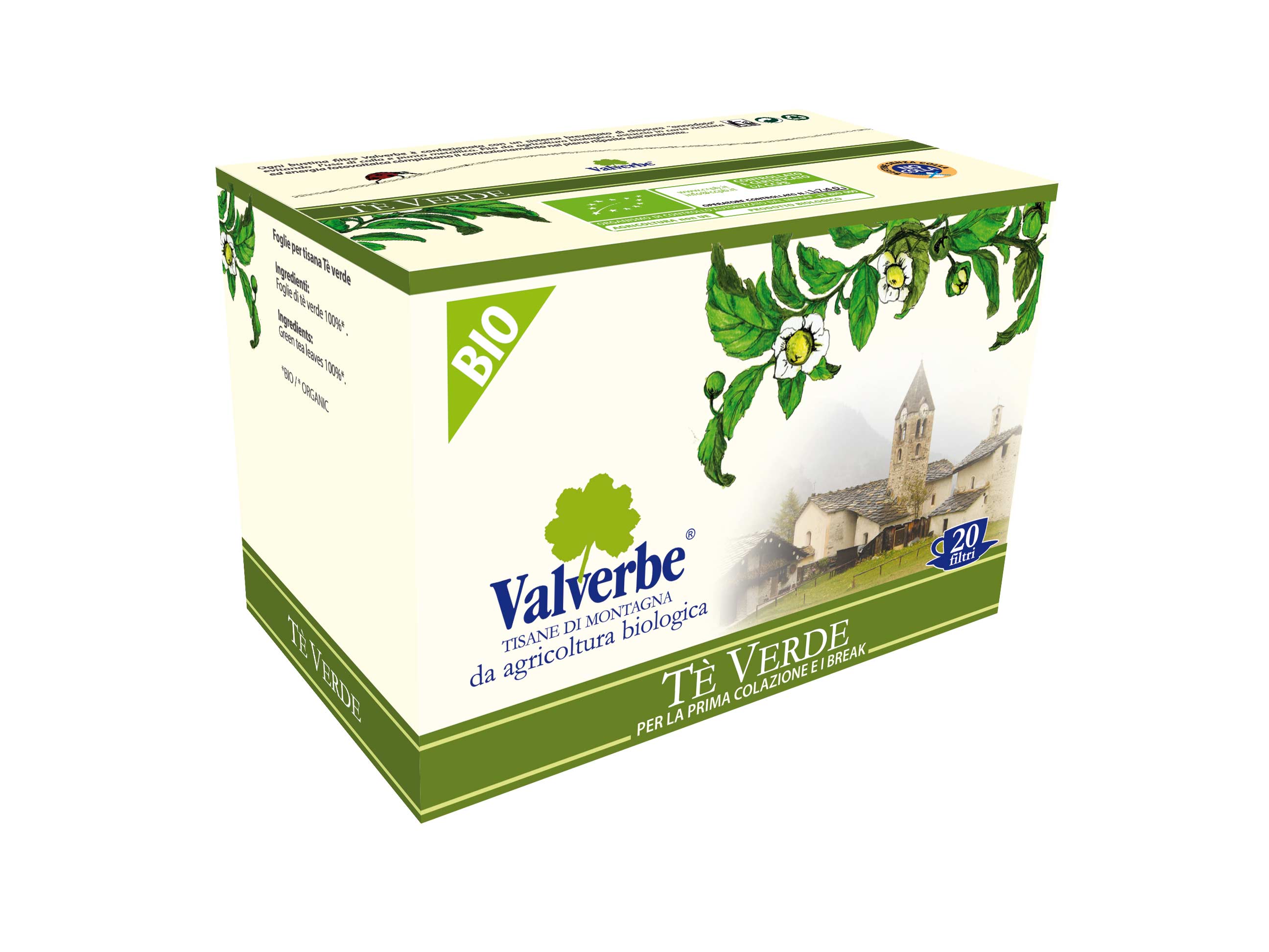 Valverbe Tisane Tè Verde Bio -...
